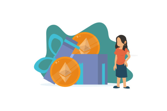Christmas Ethereum Flat Business Design Illustrations