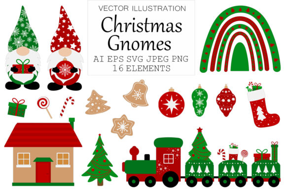 Christmas Gnomes SVG: A Festive Illustration for Local Branding