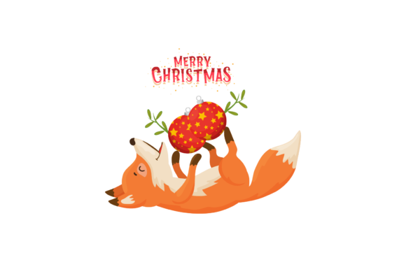 Christmas Illustration Fox Animal Xmas
