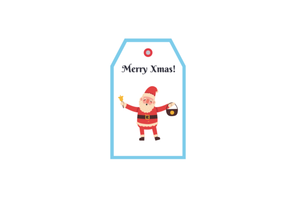 Christmas Label Tag Santa Holy Illustrations