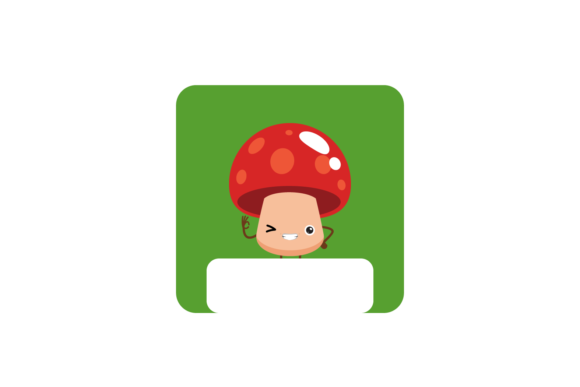 Christmas Mushroom Stickers Tag Svg for Illustrations