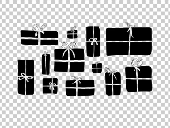 Christmas Present Boxes SVG Illustrations for Holiday Content