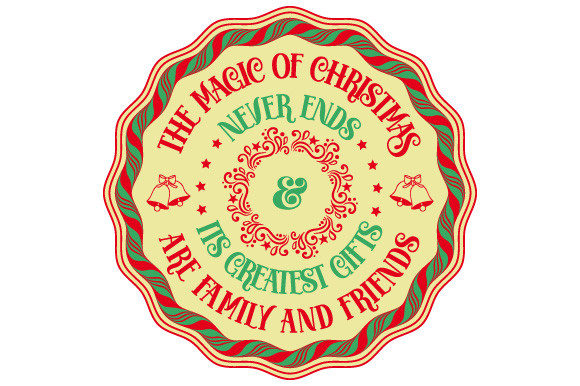Christmas Quote Circle Candy SVG EPS PNG for Local Business Branding