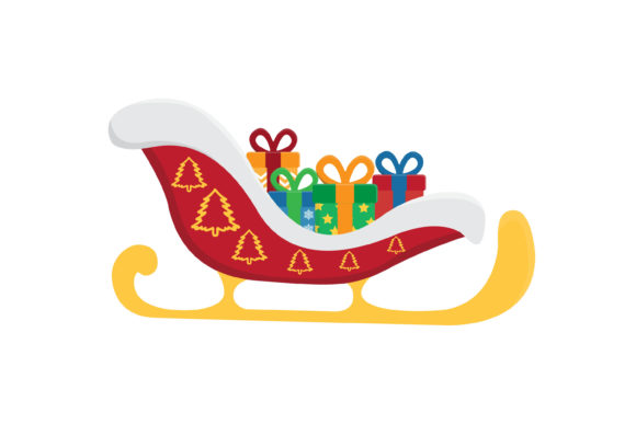 Christmas Sleigh Vector-10: Festive Illustrations for Local Brands
