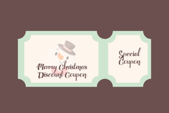 Christmas Special Coupon Discount Design for Illustrations
