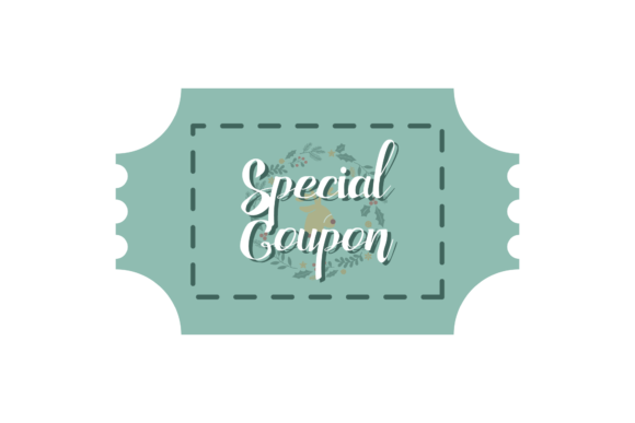 Christmas Special Coupon Sale Design Art for Illustrations