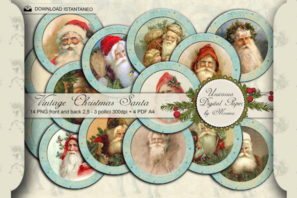 CHRISTMAS VINTAGE SANTA Illustration Review