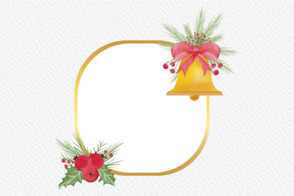 Christmas Watercolor Frame 10: A Review for Modern Illustrations