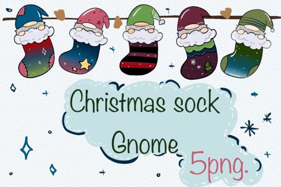 Cute Gnome Christmas Socks: A Designer's Review of Festive Illustrations