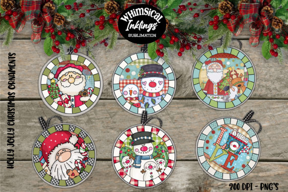 Holly Jolly Christmas Ornaments: Festive Illustrations for Crafters