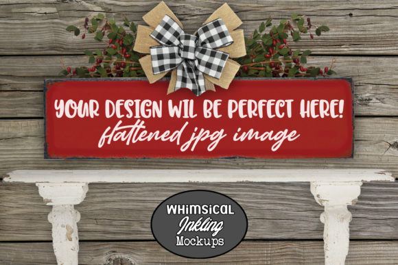 Red Farmhouse Christmas Sign Mockup: A Designer's Reality Check