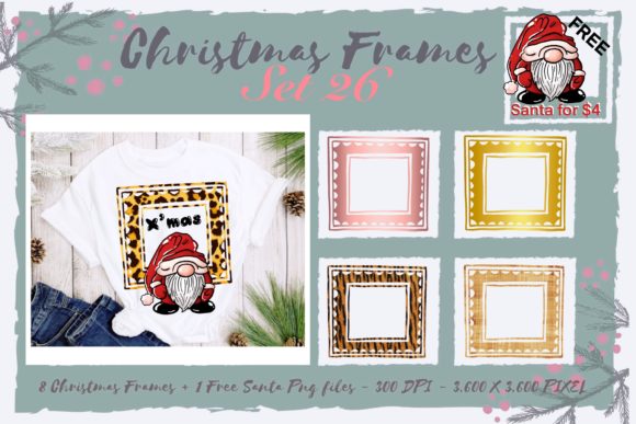 Sublimation Christmas Frames Set 26: A Designer's Review for Local Branding