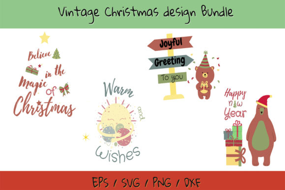 Vintage Christmas Design Bundle: The Ultimate Illustrations for Seasonal Crafts